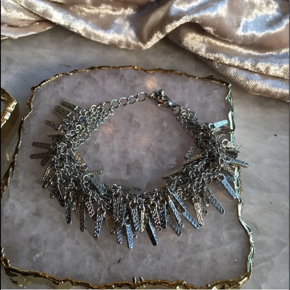 SILVER FRINGE Bracelet!